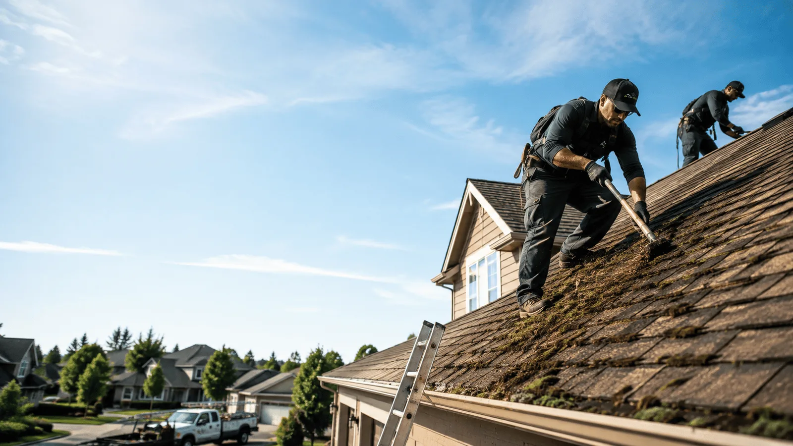 Roof Moss Removal in Bruceville, IN near me